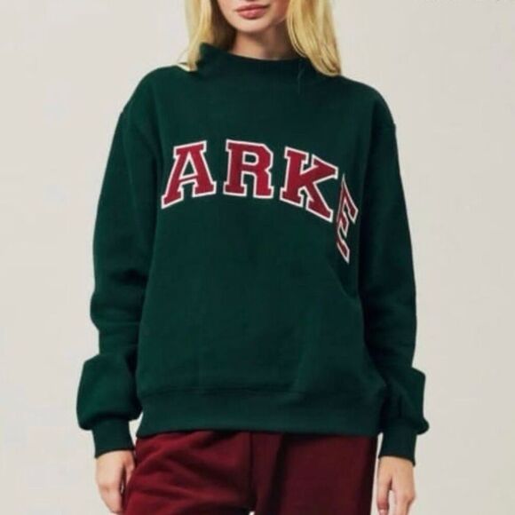 PARKE NWT Varsity Mock neck in Forest Maroon Size XXL - Picture 2 of 13